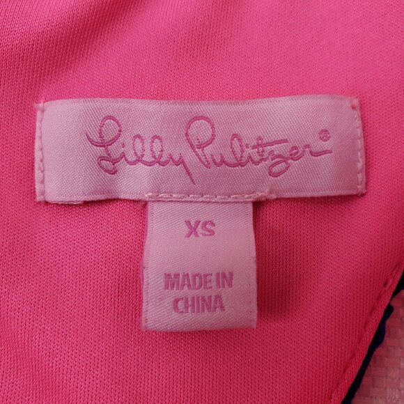 Lilly Pulitzer Megyn Fit & Flare Mesh Overlay Dress Size XS - Picture 3 of 6